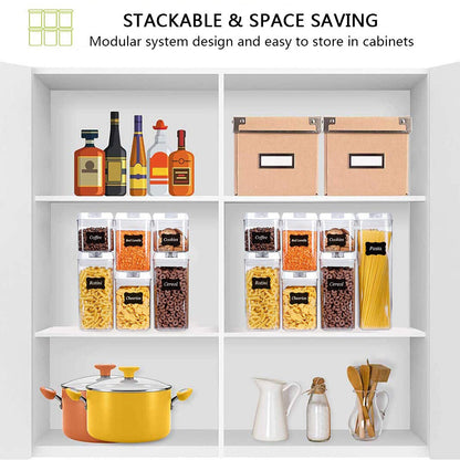 BUY THIS SET NOW  And get to organize your kitchen and pantry in a maximum space efficient manner. these plastic cereal containers will keep your food fresh and dry. Buy this set if you would like to ensure to store your food in containers that will not easily break while safely and freshly keeping the contents.