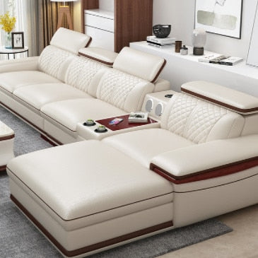 CBMMART competitive stylish furniture living room multifunctional leather sofa
