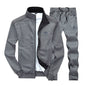 Men Sportswear Set Brand Mens Tracksuit Sporting Fitness Clothing Two Pieces Long Sleeve Jacket + Pants Casual Men's Track Suit