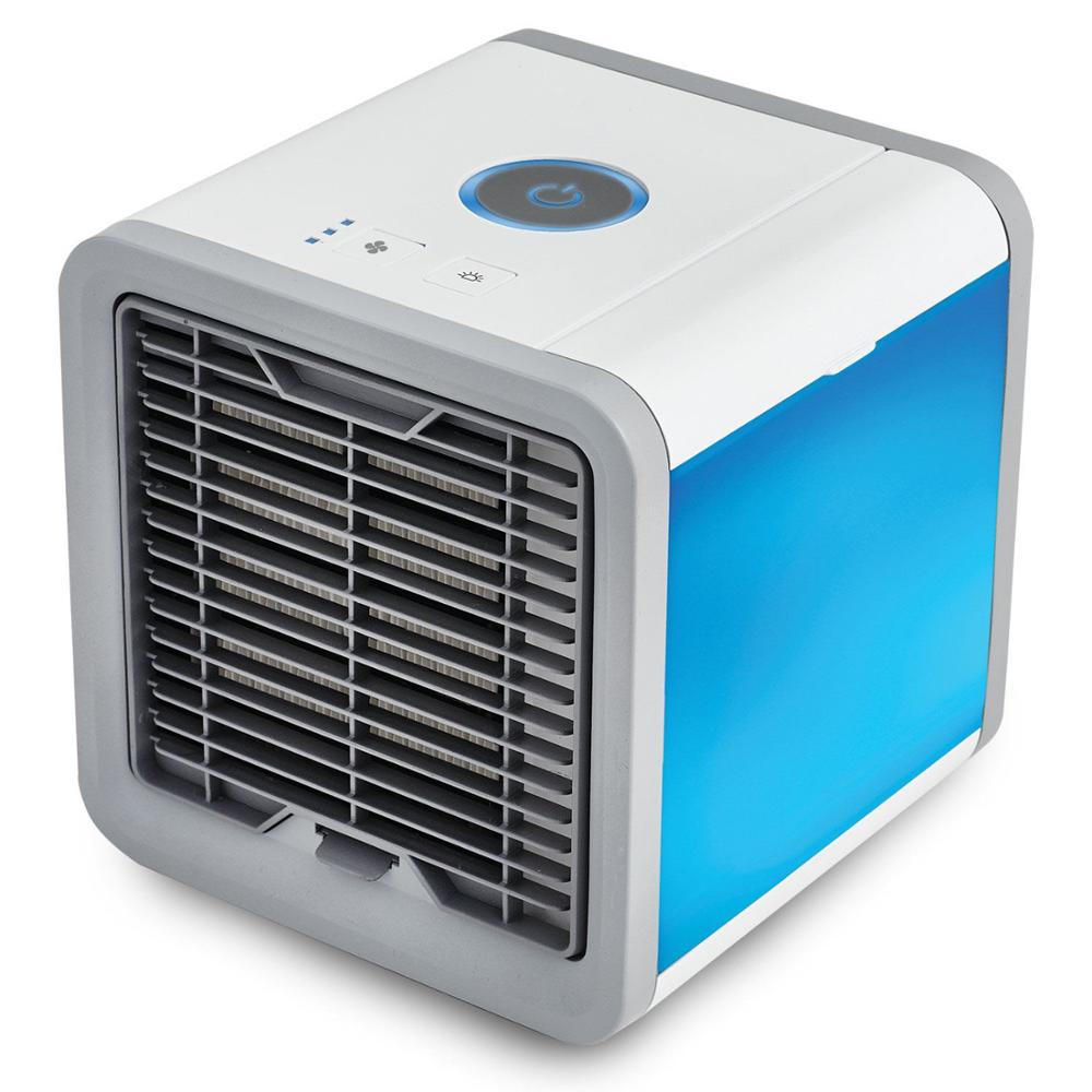 Mini USB Portable Air Conditioner Desktop Air Cooling Fan Humidifier Purifier For Office Bedroom