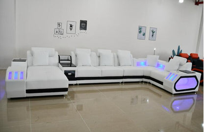 New Arrival Leather Sofa Set Furniture for Living Room made of Top Quality Fabric Leather