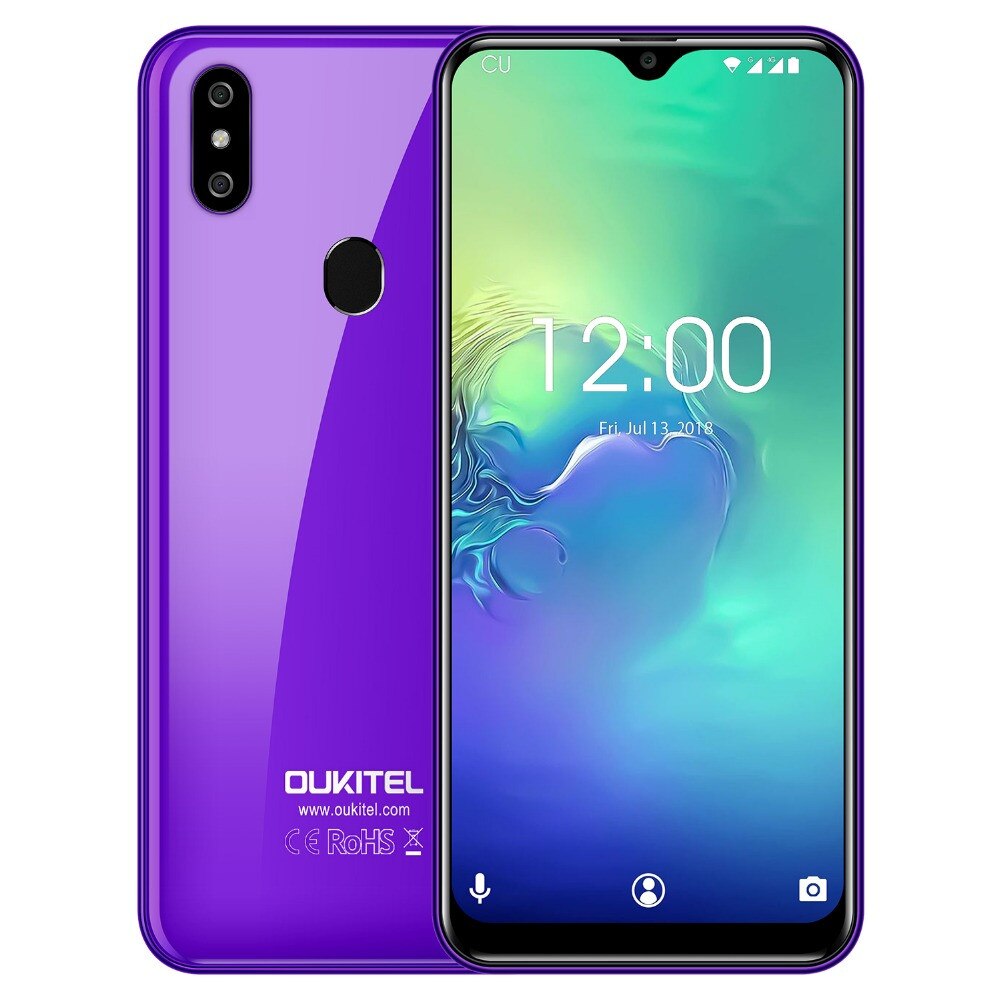 OUKITEL C15 Pro+ 6.088'' 19:9 Android 9.0 Pie 3GB 32GB MT6761 Waterdrop Smartphone Fingerprint Face ID 5G WiFi 4G Mobile Phone