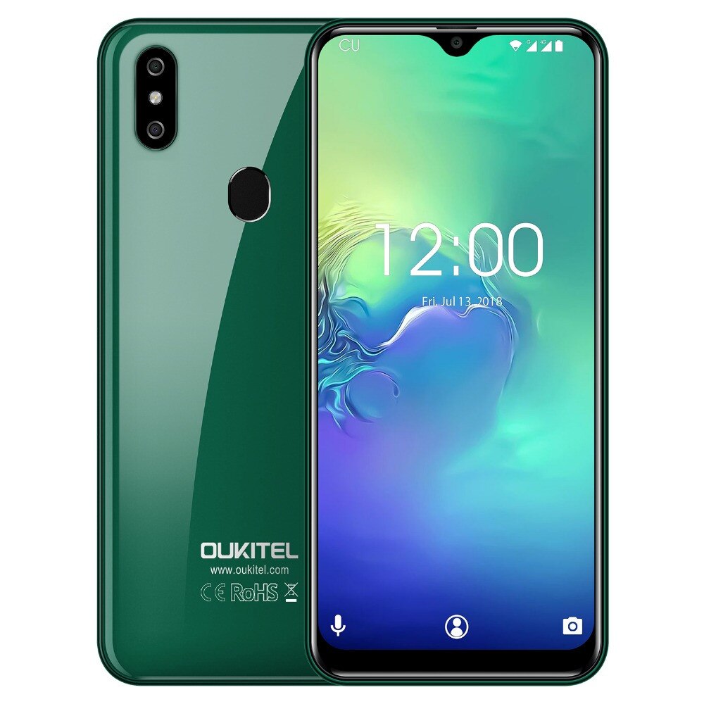 OUKITEL C15 Pro+ 6.088'' 19:9 Android 9.0 Pie 3GB 32GB MT6761 Waterdrop Smartphone Fingerprint Face ID 5G WiFi 4G Mobile Phone