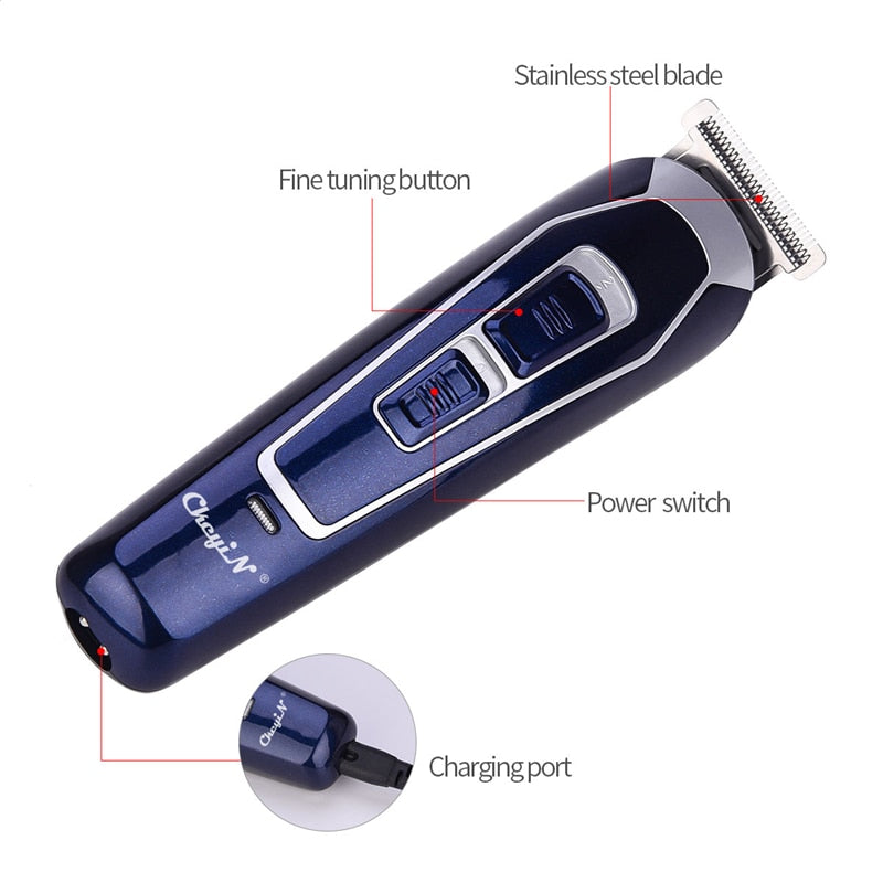 Electric Hair Clipper Rechargeable Low Noise Hair Trimmer Hair Cutting Machine Beard Shaver Trimer For Men Barber Hair Shaving