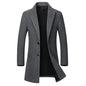 Winter Wool Jacket Men's High-Quality Wool Coat Casual Slim Collar Wool Coat Men's