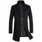 Winter Wool Jacket Men's High-Quality Wool Coat Casual Slim Collar Wool Coat Men's