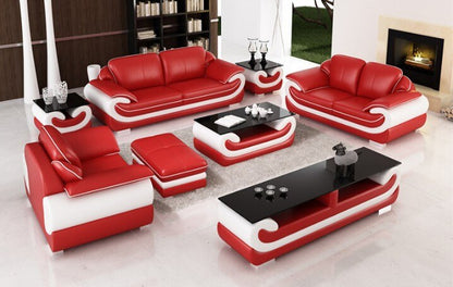 modern style living room Genuine leather sofa 0797