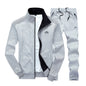 Men Sportswear Set Brand Mens Tracksuit Sporting Fitness Clothing Two Pieces Long Sleeve Jacket + Pants Casual Men's Track Suit
